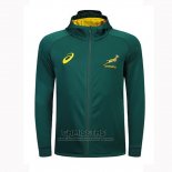 Chaqueta con Capucha Sudafrica Springbok Rugby 2018-2019 Verde