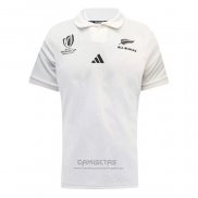 Camiseta Nueva Zelandia All Blacks Rugby 2023 World Cup Segunda
