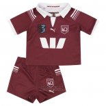 Camiseta Ninos Kit Queensland Maroons Rugby 2024 Local
