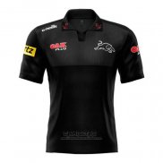 Camiseta Polo Penrith Panthers Rugby 2021 Negro